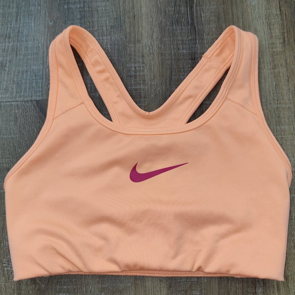 Nike Dri Fit Classic Sports Bra Orange XS